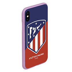 Чехол iPhone XS Max матовый Atletico Madrid FC 1903, цвет: 3D-сиреневый — фото 2