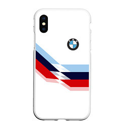 Чехол iPhone XS Max матовый BMW БМВ WHITE, цвет: 3D-белый