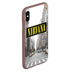 Чехол iPhone XS Max матовый Nirvana City, цвет: 3D-коричневый — фото 2