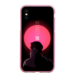 Чехол iPhone XS Max матовый Blade Runner: Acid sun, цвет: 3D-розовый
