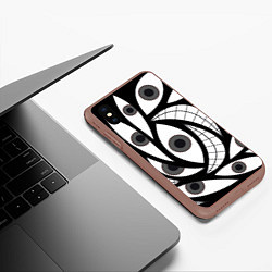 Чехол iPhone XS Max матовый Alchemist Eyes, цвет: 3D-коричневый — фото 2