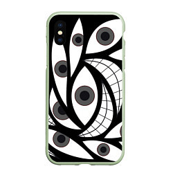 Чехол iPhone XS Max матовый Alchemist Eyes, цвет: 3D-салатовый