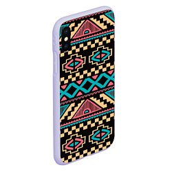 Чехол iPhone XS Max матовый Ethnic of Egypt, цвет: 3D-светло-сиреневый — фото 2