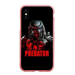 Чехол iPhone XS Max матовый Iron Predator