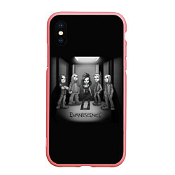 Чехол iPhone XS Max матовый Evanescence Band, цвет: 3D-баблгам