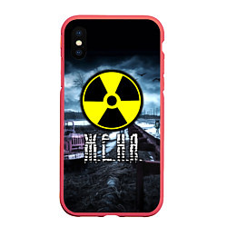 Чехол iPhone XS Max матовый S.T.A.L.K.E.R: Женя, цвет: 3D-красный