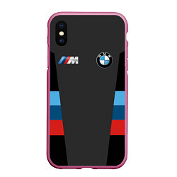 Чехол iPhone XS Max матовый BMW 2018 Sport, цвет: 3D-малиновый