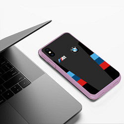 Чехол iPhone XS Max матовый BMW 2018 Sport, цвет: 3D-сиреневый — фото 2