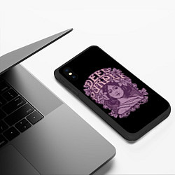 Чехол iPhone XS Max матовый Deep Purple, цвет: 3D-черный — фото 2