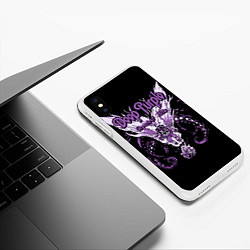 Чехол iPhone XS Max матовый Deep Purple: Greatest Hits, цвет: 3D-белый — фото 2