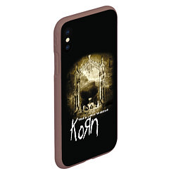 Чехол iPhone XS Max матовый Korn take a look in the mirror, цвет: 3D-коричневый — фото 2