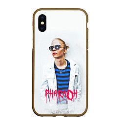 Чехол iPhone XS Max матовый Pharaoh: White side