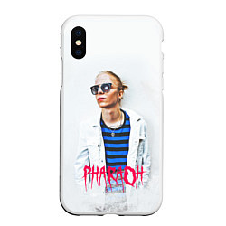 Чехол iPhone XS Max матовый Pharaoh: White side