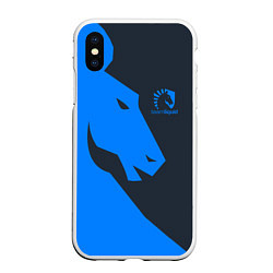 Чехол iPhone XS Max матовый Team Liquid Uniform, цвет: 3D-белый