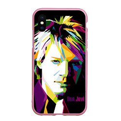 Чехол iPhone XS Max матовый Jon Bon Jovi Art