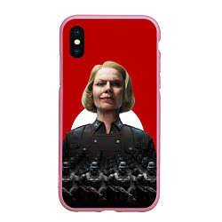 Чехол iPhone XS Max матовый Wolfenstein: Irene Engel, цвет: 3D-розовый