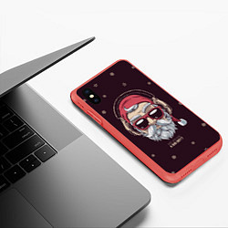 Чехол iPhone XS Max матовый Who was a bad boy?, цвет: 3D-красный — фото 2