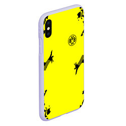 Чехол iPhone XS Max матовый FC Borussia Dortmund: Yellow Original, цвет: 3D-светло-сиреневый — фото 2