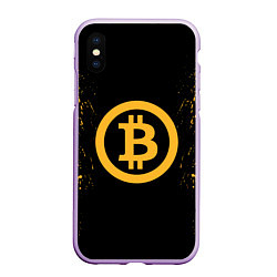 Чехол iPhone XS Max матовый Bitcoin Master