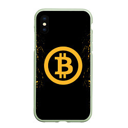 Чехол iPhone XS Max матовый Bitcoin Master