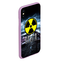 Чехол iPhone XS Max матовый STALKER - ОЛЬГА, цвет: 3D-сиреневый — фото 2