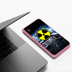 Чехол iPhone XS Max матовый S.T.A.L.K.E.R: Radiation, цвет: 3D-малиновый — фото 2