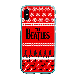 Чехол iPhone XS Max матовый The Beatles: New Year