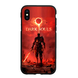 Чехол iPhone XS Max матовый Dark Souls: Red Sunrise, цвет: 3D-черный