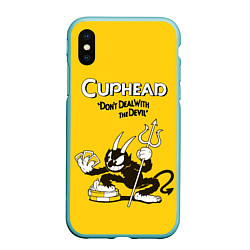 Чехол iPhone XS Max матовый Cuphead: Black Devil