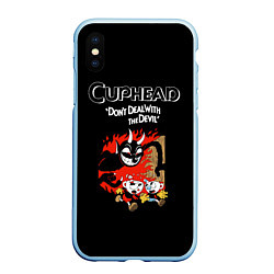 Чехол iPhone XS Max матовый Cuphead: Hell Devil