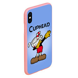 Чехол iPhone XS Max матовый Cuphead Dab, цвет: 3D-баблгам — фото 2