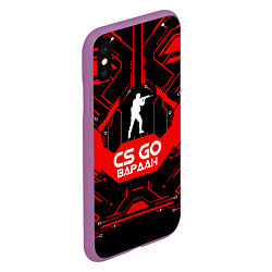 Чехол iPhone XS Max матовый CS:GO - Вардан, цвет: 3D-фиолетовый — фото 2