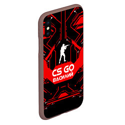 Чехол iPhone XS Max матовый CS:GO - Василий, цвет: 3D-коричневый — фото 2