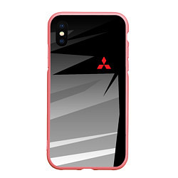 Чехол iPhone XS Max матовый MITSUBISHI SPORT, цвет: 3D-баблгам