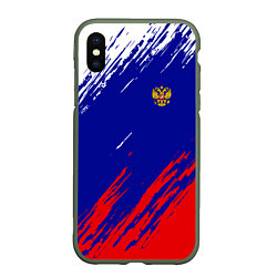 Чехол iPhone XS Max матовый RUSSIA SPORT