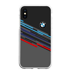 Чехол iPhone XS Max матовый BMW BRAND COLOR, цвет: 3D-белый