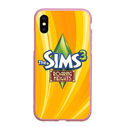 Чехол iPhone XS Max матовый The Sims: Roaring Heights, цвет: 3D-розовый