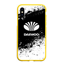 Чехол iPhone XS Max матовый Daewoo: Black Spray