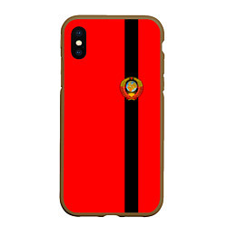 Чехол iPhone XS Max матовый Советский Союз