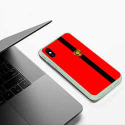 Чехол iPhone XS Max матовый Советский Союз, цвет: 3D-салатовый — фото 2