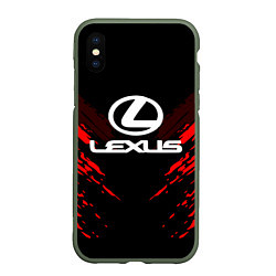 Чехол iPhone XS Max матовый Lexus: Red Anger