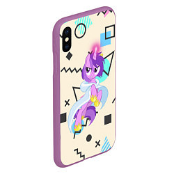 Чехол iPhone XS Max матовый My Little Pony, цвет: 3D-фиолетовый — фото 2