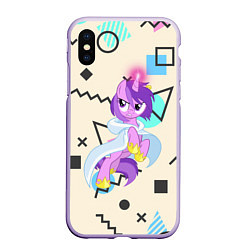 Чехол iPhone XS Max матовый My Little Pony, цвет: 3D-светло-сиреневый