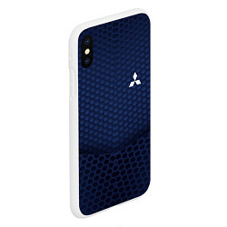 Чехол iPhone XS Max матовый Mitsubishi: Sport Motors, цвет: 3D-белый — фото 2