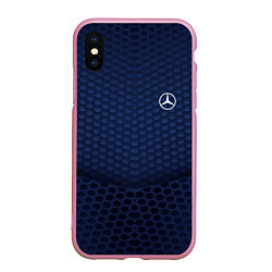 Чехол iPhone XS Max матовый Mercedes: Sport Motors, цвет: 3D-розовый