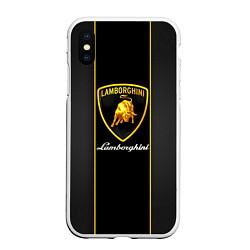 Чехол iPhone XS Max матовый Lamborghini Luxury