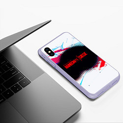 Чехол iPhone XS Max матовый R6S: Colour Style, цвет: 3D-светло-сиреневый — фото 2