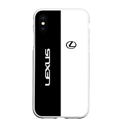 Чехол iPhone XS Max матовый Lexus: Black & White