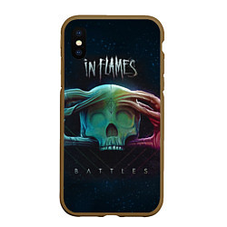 Чехол iPhone XS Max матовый In Flames: Battles, цвет: 3D-коричневый