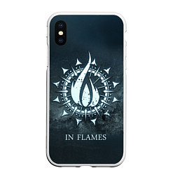 Чехол iPhone XS Max матовый In Flames: Cold Fire, цвет: 3D-белый